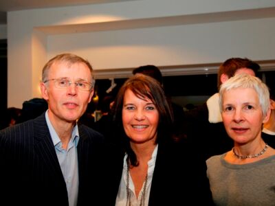 Frank Völkert (FFA) mit den Jurymitgliedern Caroline Link und Alexandra Gramatke
